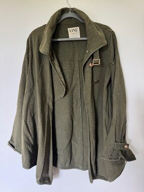 One Teaspoon Green Cargo Utility Jacket - Oversized - S